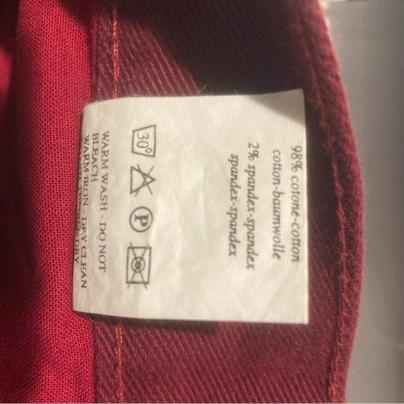 TRUSSARDI JEANS Sz 29 x 31 High Rise Tapered Legs Made in Italy New - Picture 9 of 13